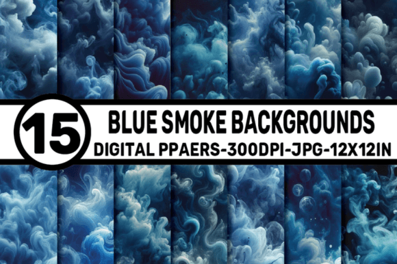 Blue Smoke Backgrounds: Elevate Your Digital Projects