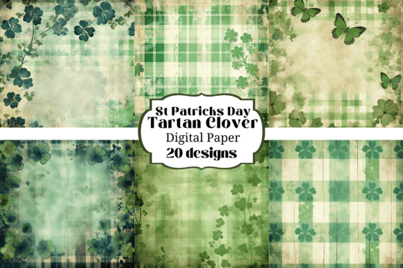 Creative St Patrick's Day Tartan Backgrounds for Your Projects