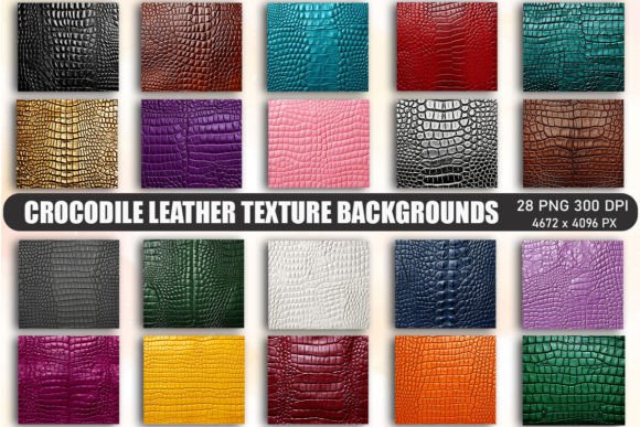 Crocodile Leather Texture Backgrounds for Bold Design Projects