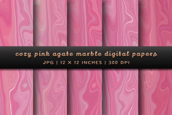 Elevate Your Projects with Cozy Pink Agate Marble Backgrounds