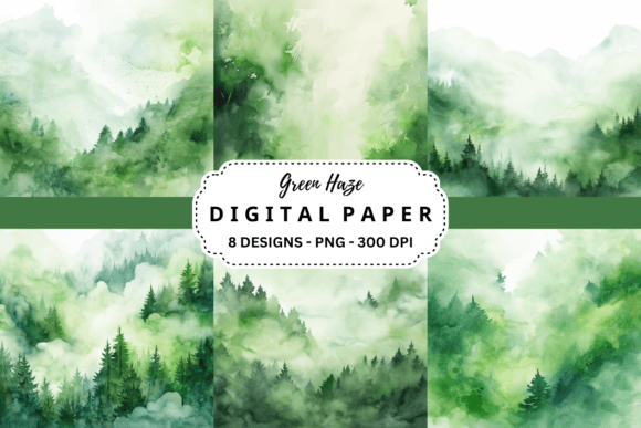 Green Haze Backgrounds: Your Go-To for Atmospheric Depth