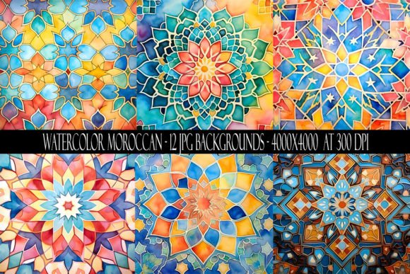 Infuse Your Projects with Watercolor Moroccan Backgrounds