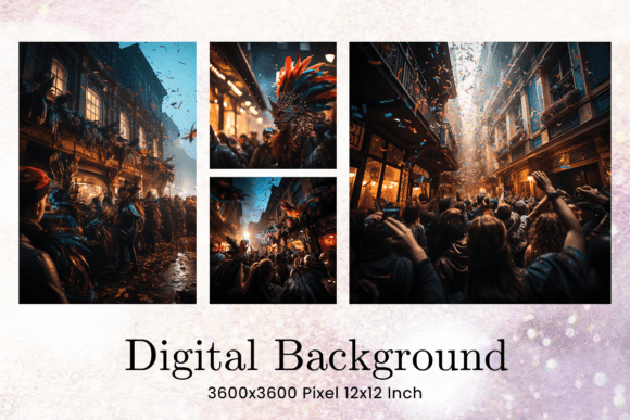 Mardi Gras Carnival Backgrounds Wall Art for Creative Projects