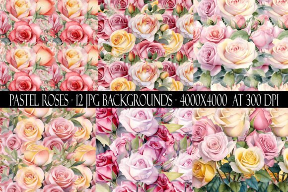 Pastel Roses Backgrounds: A Designer's Guide to This Floral Collection