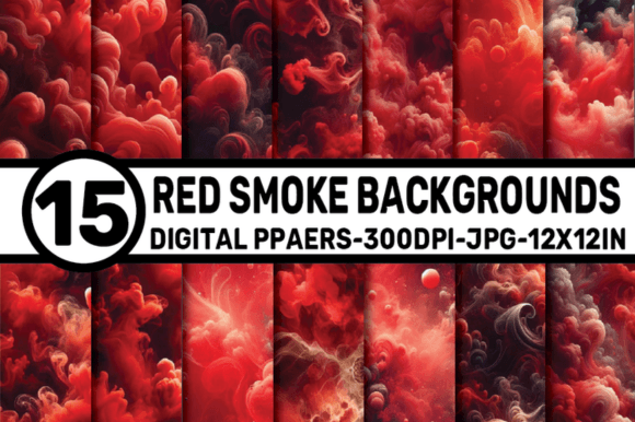 Red Smoke Backgrounds: A Visual Asset for Modern Design