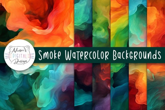 Smoke Watercolor Backgrounds: Elevate Your Creative Projects