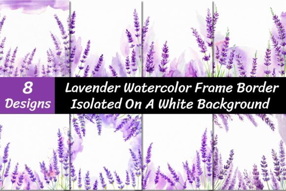 Soft Edges and Soothing Hues: The Lavender Watercolor Frame Backgrounds