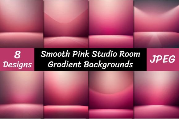 Transform Your Visuals with Pink Studio Room Gradient Backgrounds