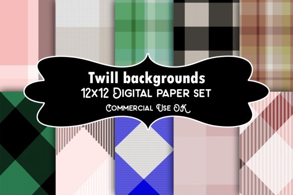 Twill Backgrounds: Textured Depth for Your Digital Paper Crafts