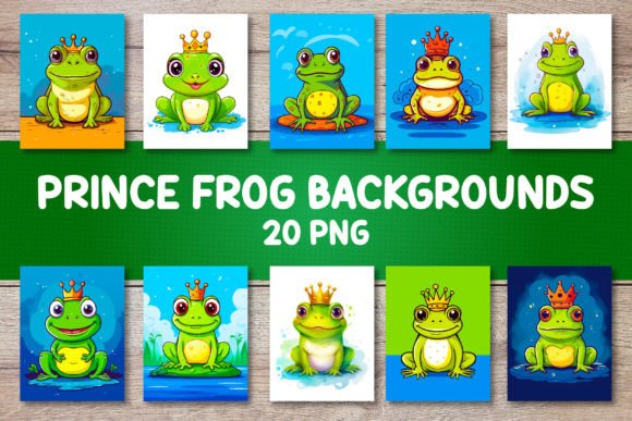 Whimsical Design Assets: The Prince Frog Collection